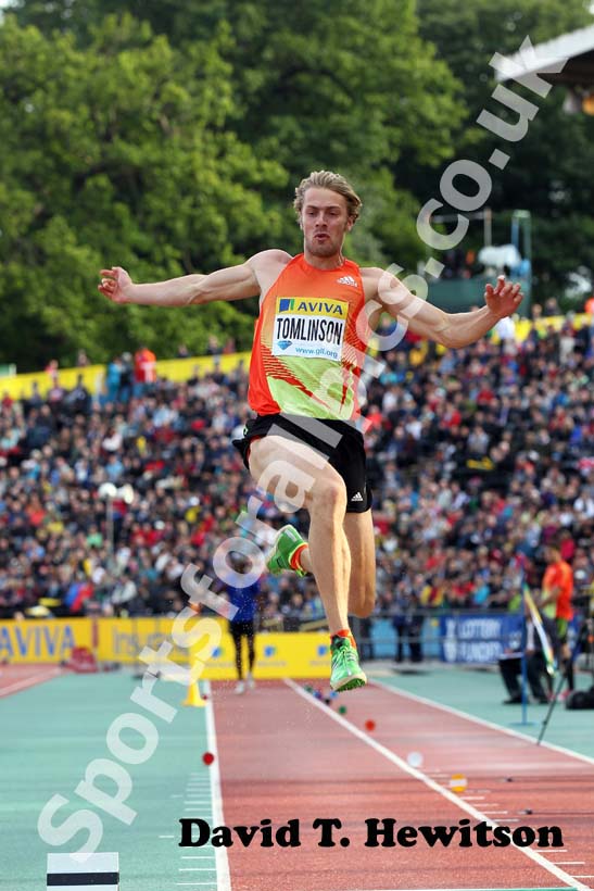 Chris Thomlinson in the long jump, 2012 Samsung Diamond League, Crystal Palace, London.